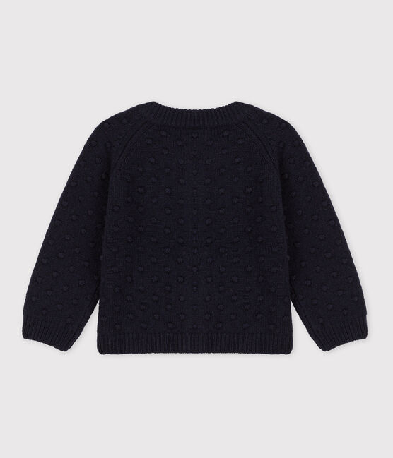 Baby-Cardigan aus Wolle blau SMOKING