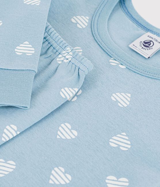 Kinder-Pyjama aus Baumwolle mit Herzmotiv MIMI/ ECUME