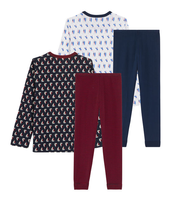 2er-Set Rippstrick-Pyjamas für kleine Mädchen variante 1