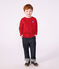 Lang&auml;rmeliges Kinder-T-Shirt aus einfarbiger Baumwolle rot