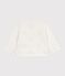 Baby-Cardigan aus Baumwolle mit Herzmotiv weiss MARSHMALLOW