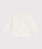 Baby-Cardigan aus Baumwolle mit Herzmotiv weiss
