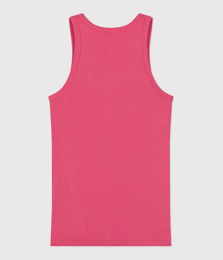 Damen-Tanktop L&rsquo;Iconique aus einfarbiger Baumwolle rosa