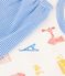 Kinder-Kurzpyjama Paris aus Baumwolle für Jungen weiss MARSHMALLOW/weiss MULTICO