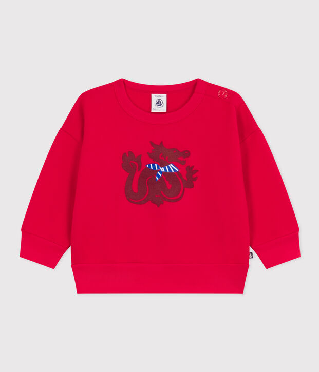 Baby-Sweatshirt aus Molton rot