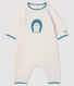 Gestrickter Baby-Langoverall mit Jacquard-Muster