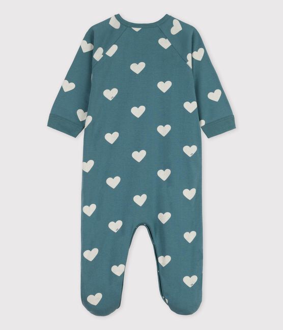 Baby-Strampler aus Baumwolle mit Herzchen-Motiv grün BRUT/weiss AVALANCHE