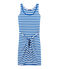 Damen-strandshirt blau PERSE/weiss MARSHMALLOW
