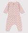 Baby-Set aus bedrucktem Doppeljersey rosa SALINE/weiss MULTICO