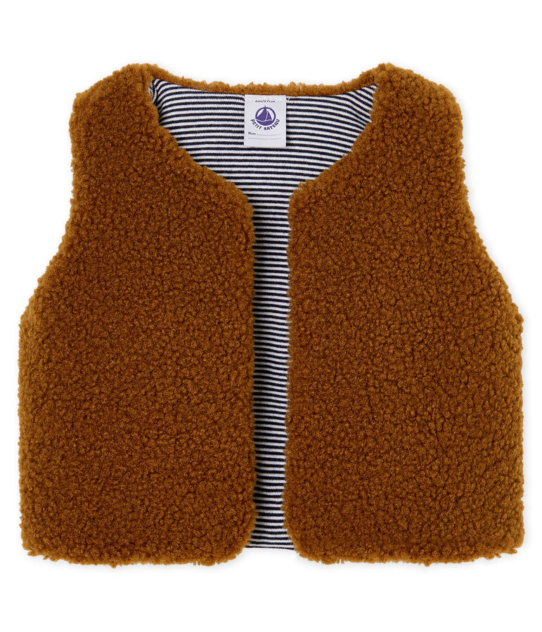 &Auml;rmellose Baby-Strickjacke f&uuml;r Jungen braun