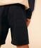 Kinder-Shorts aus Baumwoll-Twill und Leinen blau SMOKING