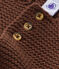 Unisex-Baby-Cardigan aus Wolle/Baumwolle braun BROWN