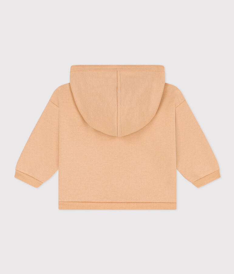 Baby-Hoodie aus Molton beige