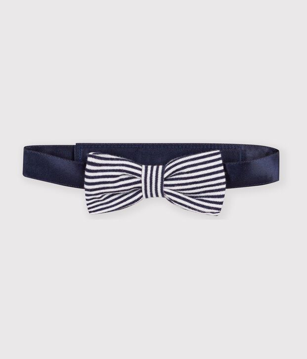 Kinderfliege Jungen blau/weiss