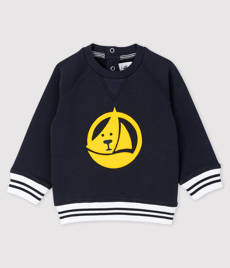 Gemustertes Baby-Sweatshirt f&uuml;r Jungen blau SMOKING