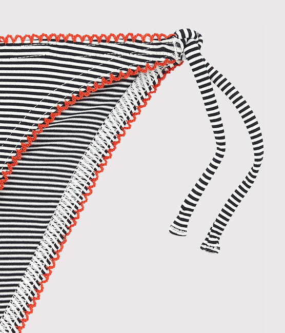 Bikini für Mädchen blau ABYSSE/weiss LAIT