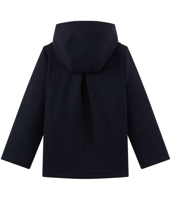Mädchen-Dufflecoat aus Wolle blau SMOKING