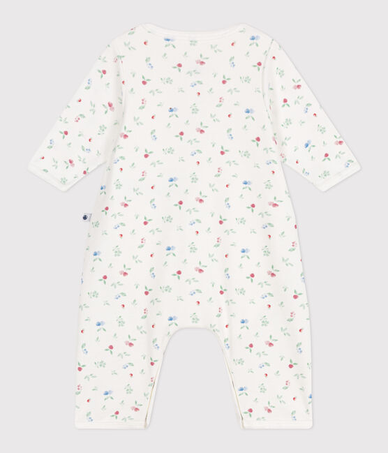 Baby-Bodyjama ohne Füßchen aus Baumwolle mit Frucht-Motiv weiss MARSHMALLOW/weiss MULTICO