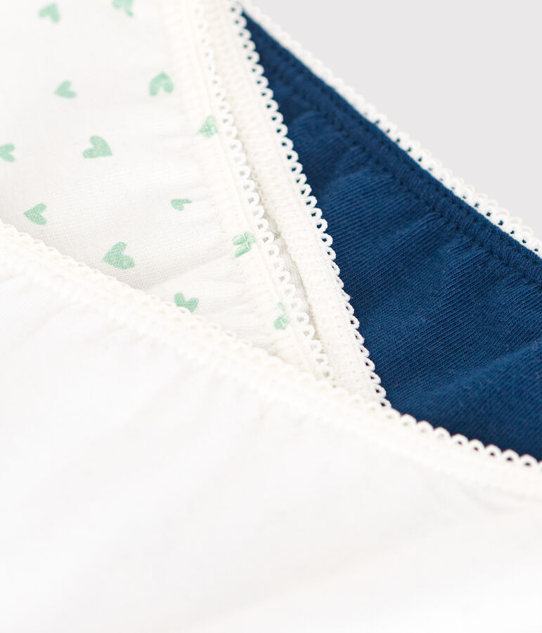 3er-Set Kinder-Shortys aus Baumwolle und Elastan mit Herzmotiv vielfarbig