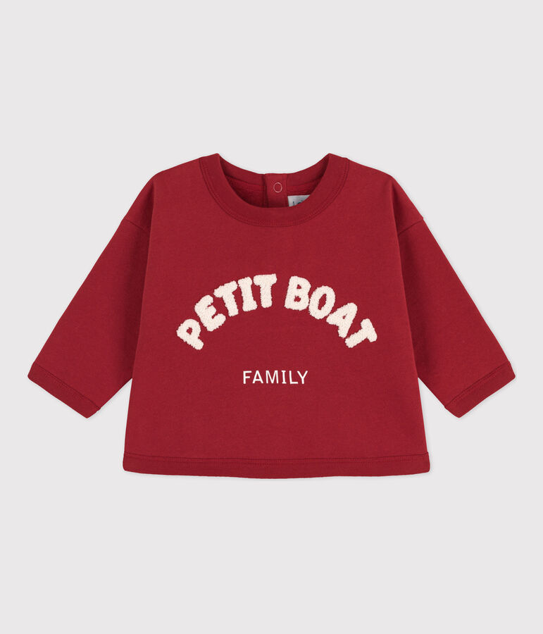Baby-Sweatshirt aus Baumwolle rot