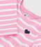Langärmeliges Kinder-Kleid aus Baumwolle rosa BOUDOIR/ MILK
