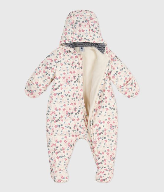 Baby-Schneeanzug aus Polyester MILK/ MULTICO