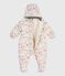 Baby-Schneeanzug aus Polyester MILK/ MULTICO