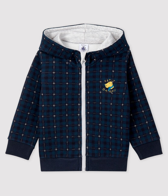 Baby-Kapuzensweatshirt für Jungen blau SHADOW/naturfarben MULTICO