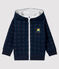 Baby-Kapuzensweatshirt für Jungen blau SHADOW/naturfarben MULTICO