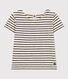 Gestreiftes T-Shirt aus geflammtem Jersey Kinder/Mädchen