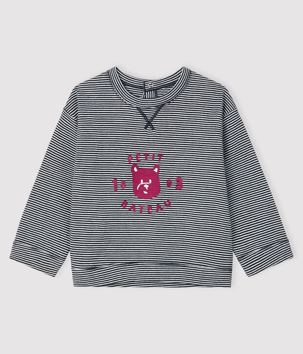 Baby-T-Shirt f&uuml;r Jungen blau/weiss