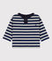 Langärmeliges Baby-T-Shirt aus Baumwolle blau MEDIEVAL/ FUMEE