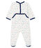 Baby-Strampler aus Molton für Jungen weiss MARSHMALLOW/weiss MULTICO