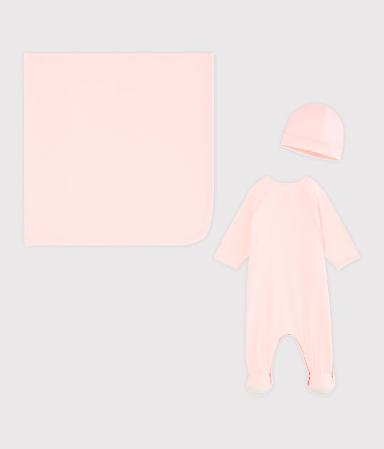 Geschenkset zur Geburt aus Rippstrick variante 1