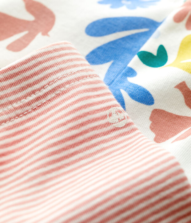 2er-Set Baby-Leggings aus Baumwolle vielfarbig