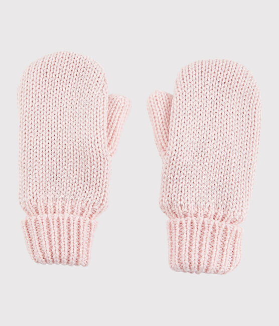 Kinder-Fausthandschuhe für Mädchen rosa MINOIS/ ARGENT