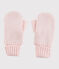 Kinder-Fausthandschuhe für Mädchen rosa MINOIS/ ARGENT