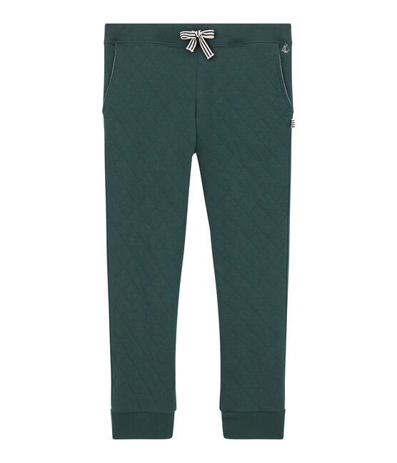 Gesteppte Jungen Hose aus gedoppeltem Jersey grün SHERWOOD
