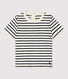 Gestreiftes kurzärmeliges Baby-T-Shirt aus Baumwolle