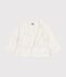 Baby-Cardigan aus Baumwolle mit Herzmotiv weiss