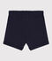 Baby-Shorts aus einfarbigem geflammtem Jersey blau SMOKING