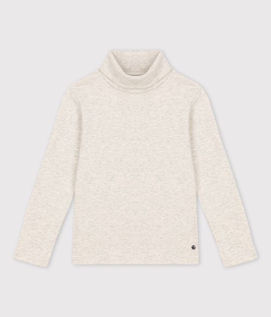 Kinder-Unterziehpullover aus Baumwolle für Mädchen / Jungen beige MONTELIMAR CHINE