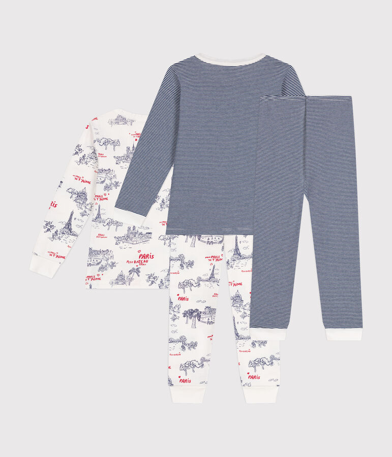 2er-Set Kinder-Pyjamas aus Baumwolle vielfarbig