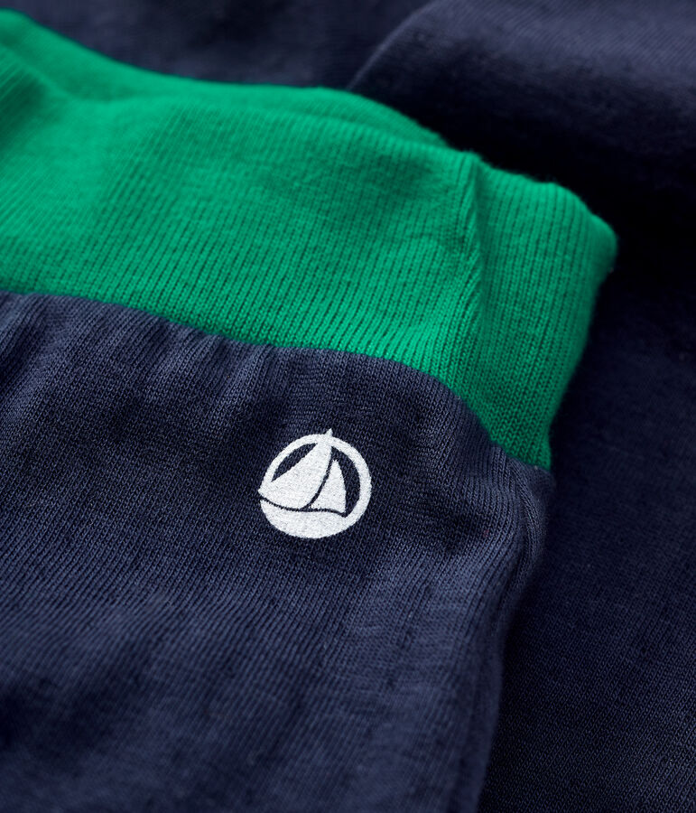 Baby-Hose aus Baumwolle blau SMOKING/weiss MULTICO