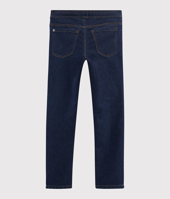 Kinderhose aus Denim-Molton für Jungen blau DENIM BLEU FONCE