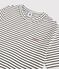 Damen-T-Shirt aus gestreifter Baumwolle mit "Je t'aime"-Schriftzug weiss MARSHMALLOW/blau SMOKING