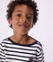 Kinder-Matrosenshirt aus Bio-Baumwolle weiss MARSHMALLOW/blau SMOKING