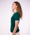 Kurz&auml;rmeliges Damen T-Shirt aus einfarbiger Baumwolle TREE