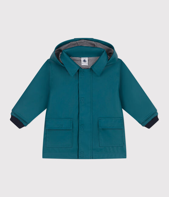 Ikonische Baby-Regenjacke aus wasserabweisendem Stoff grün DRAGONFLY