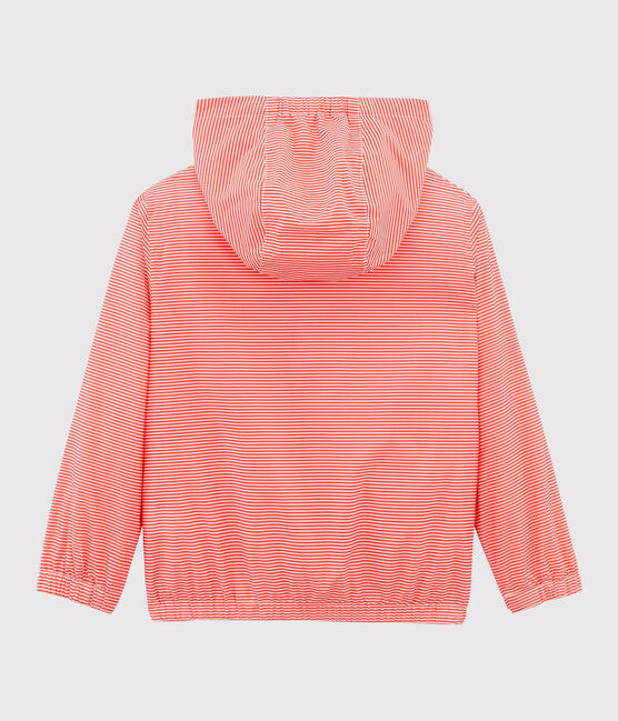 Kinder-Windjacke Unisex rosa GROSEILLER/weiss MARSHMALLOW